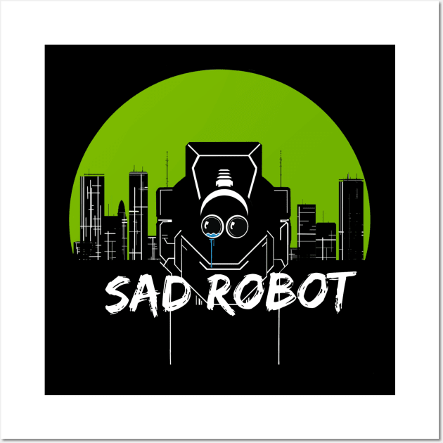 Sad Robot Wall Art by Dock94